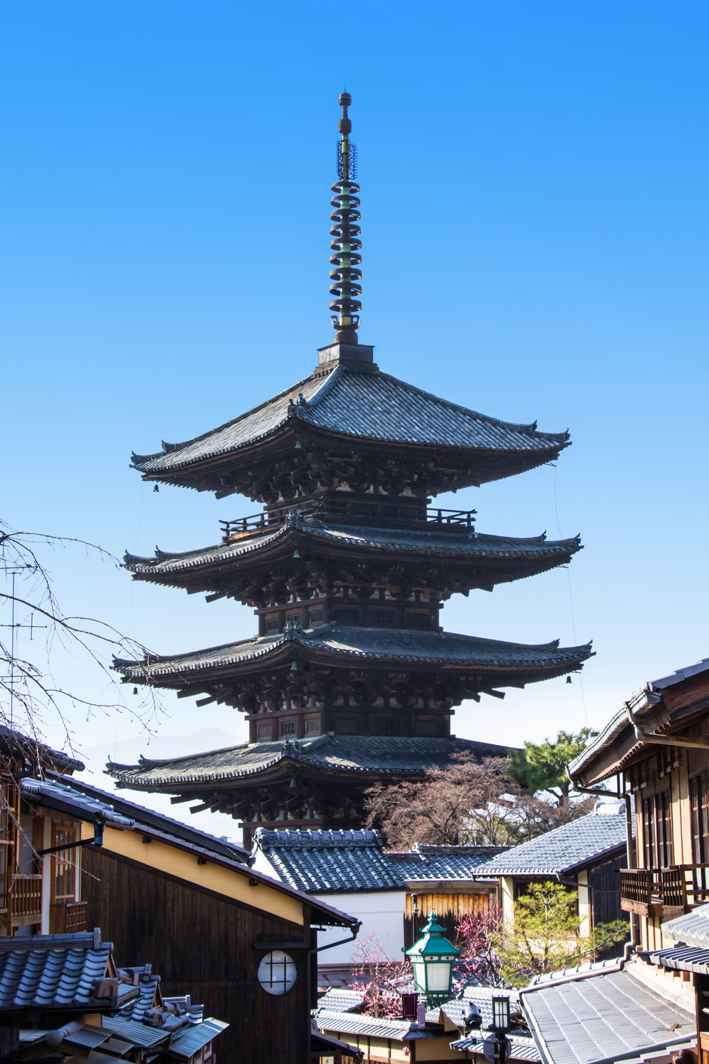  Five-Story Yasaka Pagoda Temple Tower in Kyoto, Japan